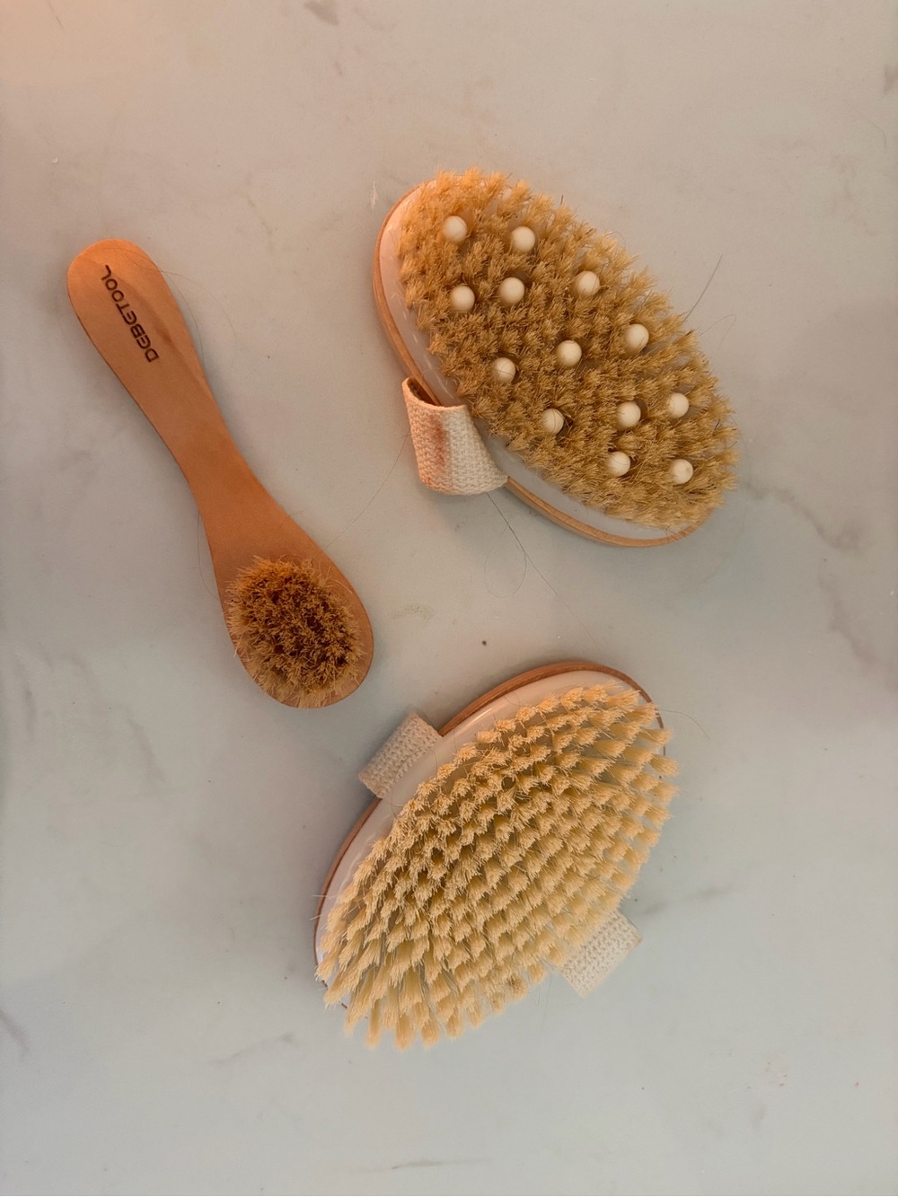 Natural Dry Brushes fir Lymphatic Drainage